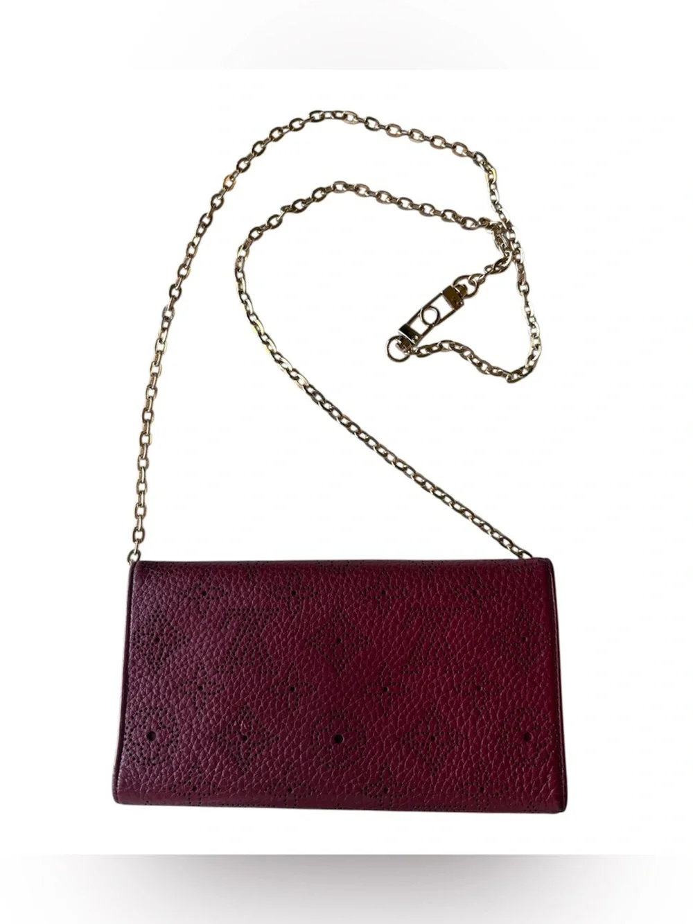 Louis Vuitton Mahina Amelia Wallet Berry Fuchsia Leather